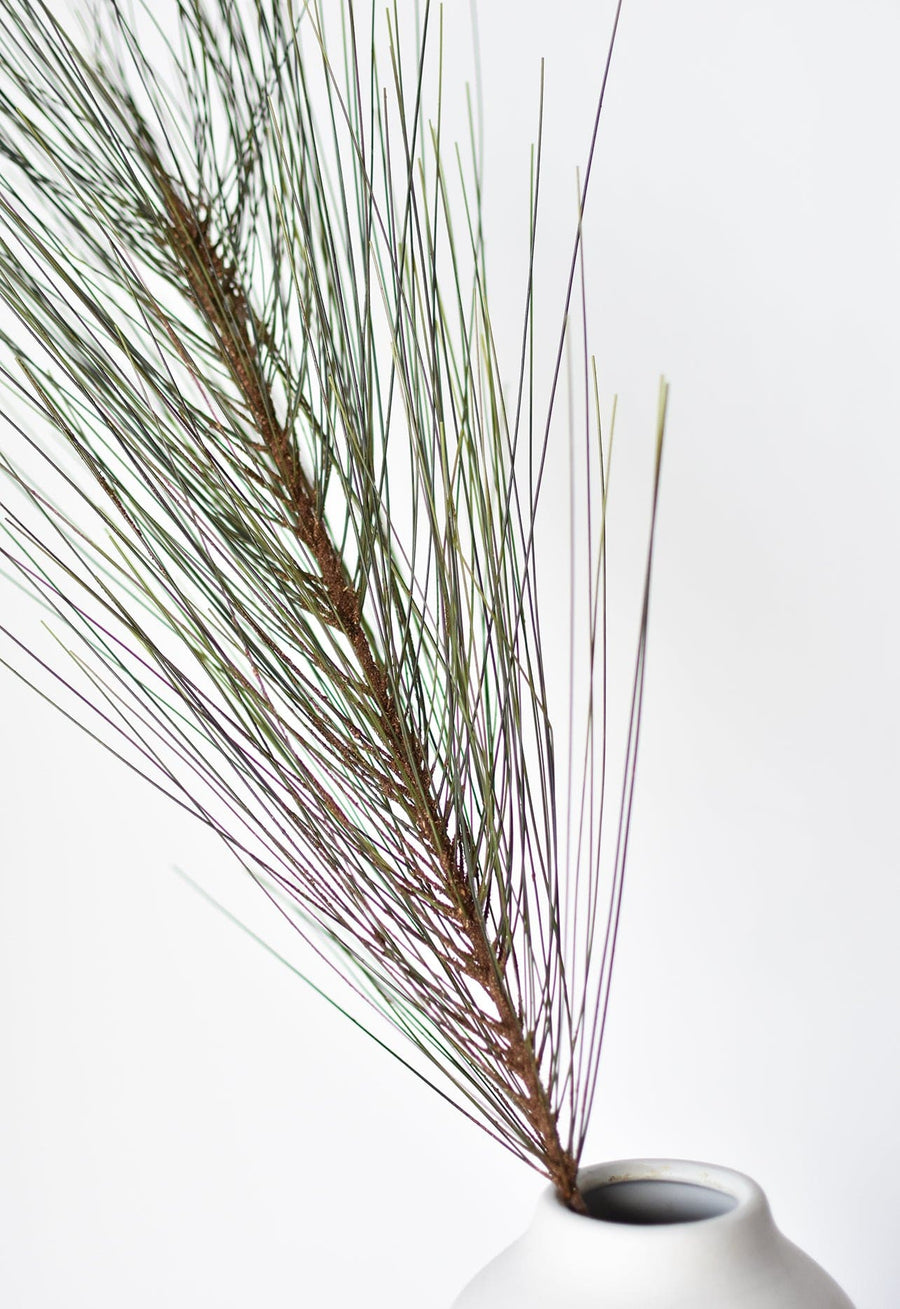30" Faux Long Needle Pine Greenery Stem