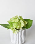 10" Faux Green Hydrangea Stem