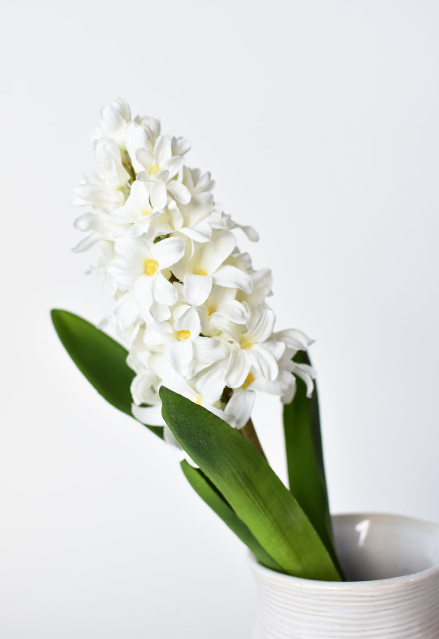 12.5" Faux White Hyacinth Stem