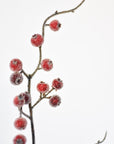 29" Faux Red Sugar Berry Spray Stem
