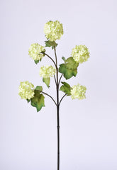 30 inch faux green snowball hydrangea stem