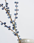 28" Faux Blue Berry Stem
