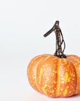 Short Faux Orange Pumpkin