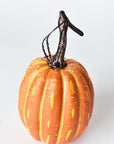 Tall Faux Orange Pumpkin