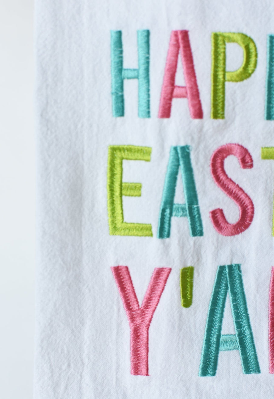Happy Easter Y'all Kitchen Towel