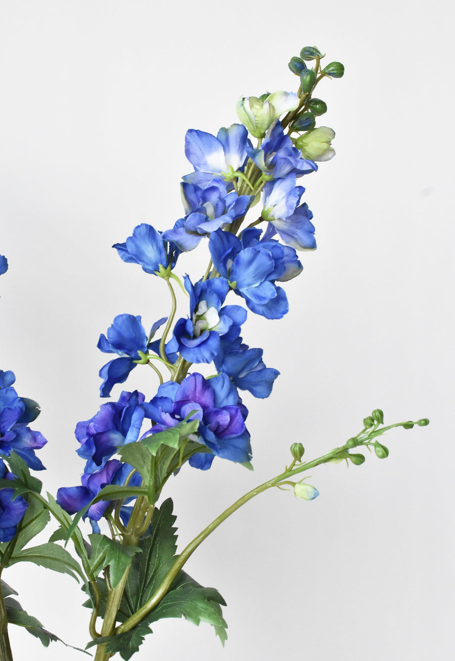 35" Faux Blue Violet Delphinium Stem