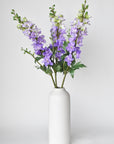 35" Faux Light Purple Delphinium Stem