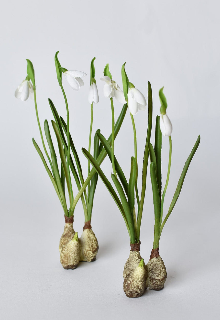 10" Faux Standing Snowdrop w/Bulb