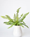 17" Faux Green Boston Fern Bush