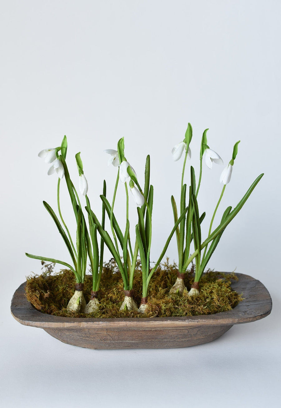 10" Faux Standing Snowdrop w/Bulb