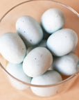 2" Faux Light Blue Eggs Assortment