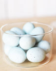 2" Faux Light Blue Eggs Assortment