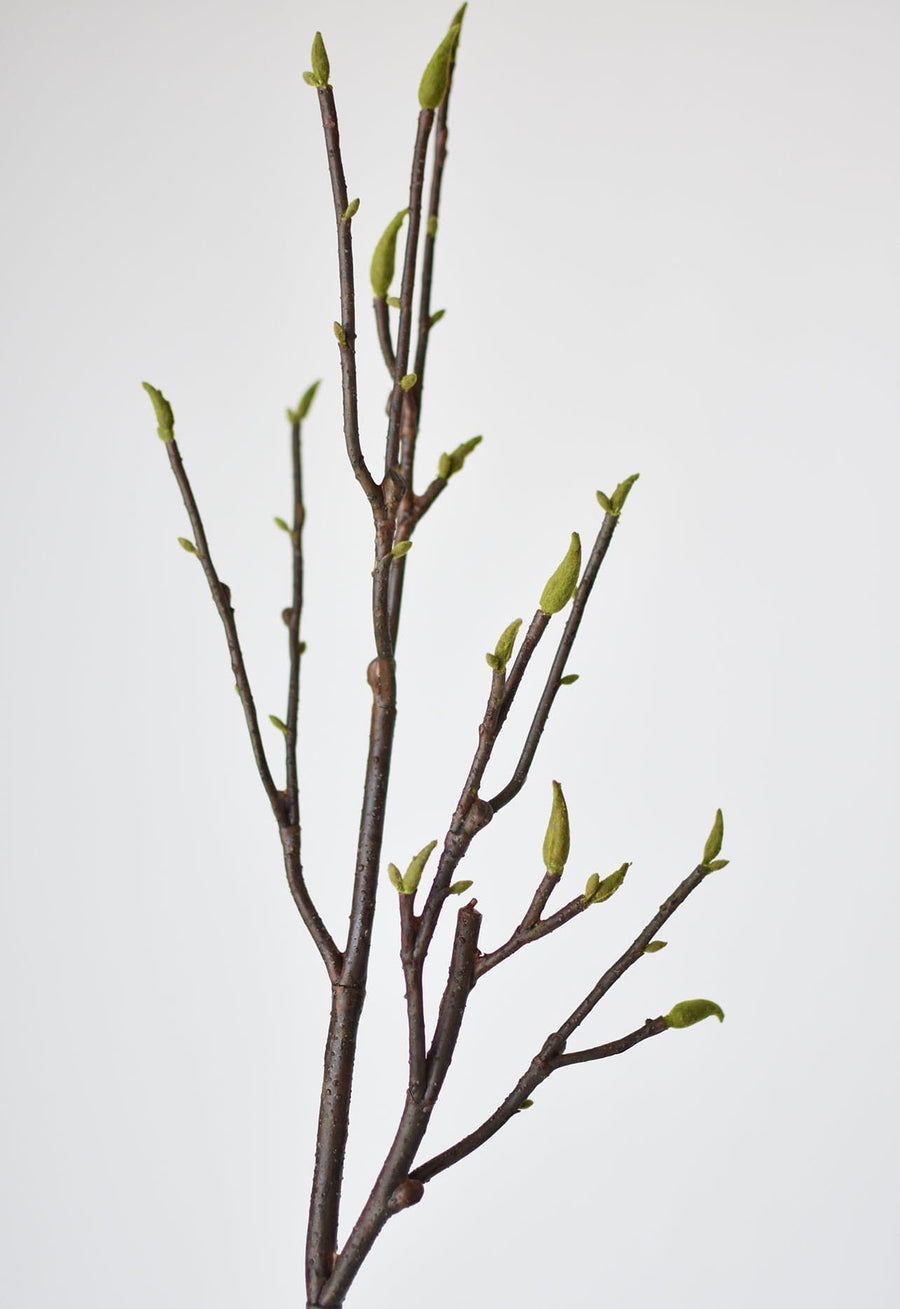 36" Faux Magnolia Tree Branch Stem