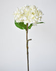 26" Faux Hydrangea Stem Creamy White