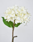 26" Faux Hydrangea Stem Creamy White