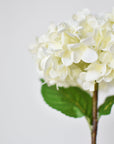 26" Faux Hydrangea Stem Creamy White