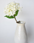 26" Faux Hydrangea Stem Creamy White
