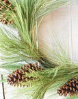 30" Faux Long Needle Pine Wreath