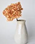27" Faux Hydrangea Terracotta Orange Stem