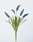 12.5" Faux Blue Muscari Bush Grape Hyacinth