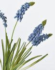 12.5" Faux Blue Muscari Bush Grape Hyacinth