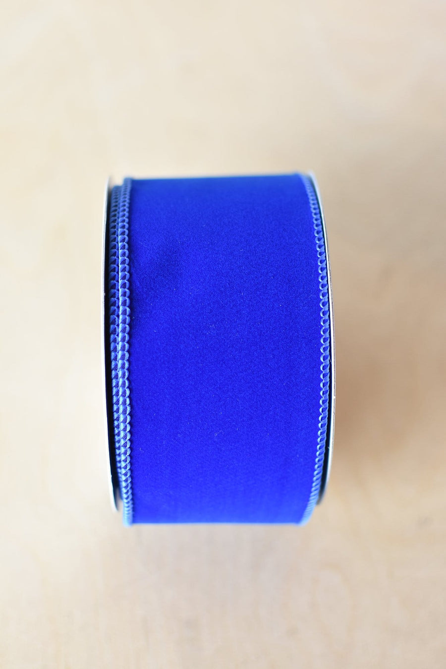 2.5" x 10 yd Royal Blue/ Kentucky Blue Faux Velvet Ribbon