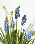 12.5" Faux Blue Muscari Bush Grape Hyacinth