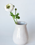 13" Faux White Ranunculus Stem