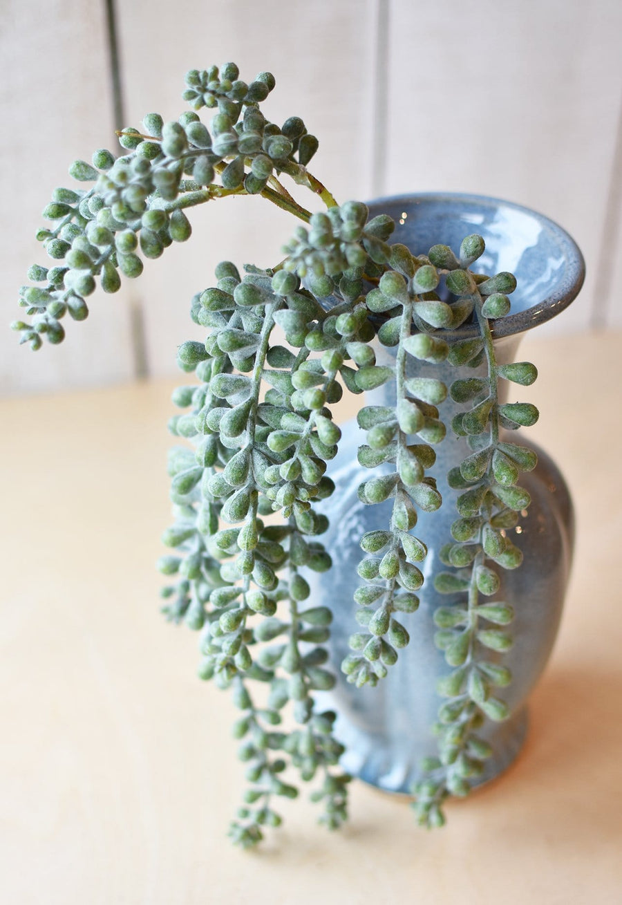 19" Faux Green Donkey Tail Succulent Stem
