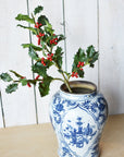 28" Faux Red Holly Stem