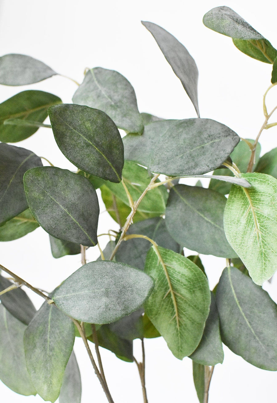 24" Faux Eucalyptus Leaf Stem