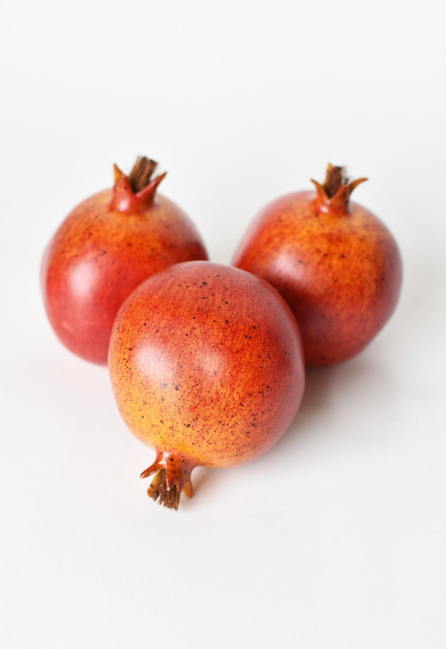 3.5" Faux Pomegranate Fruit