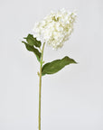 28" Faux Cone Hydrangea Stem White
