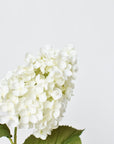28" Faux Cone Hydrangea Stem White