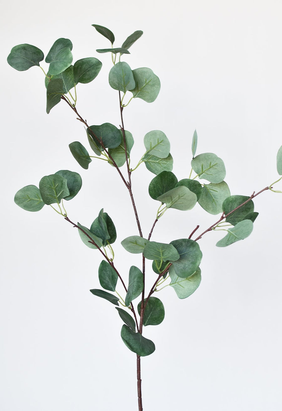 36" Faux Green Gumdrop Eucalyptus Stem