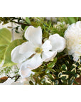 19" Faux Magnolia Stem White