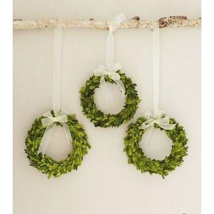 9.75" Mini Preserved Boxwood Wreath