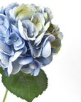 19" Faux Hydrangea Stem Soft Blue