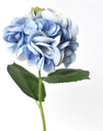 19" Faux Hydrangea Stem Soft Blue